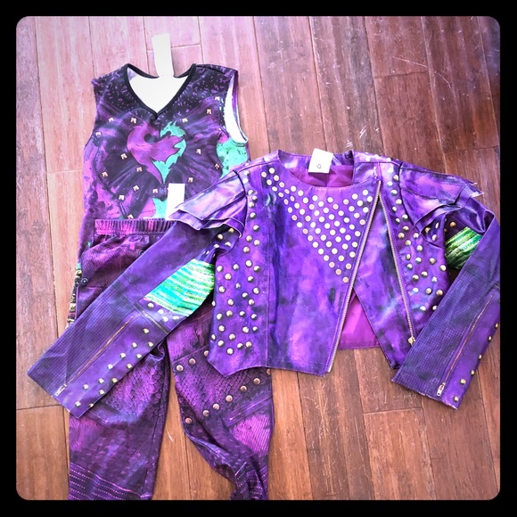 Disney Other - Disney Descendants-Mal Dress up Costume size 7/8
